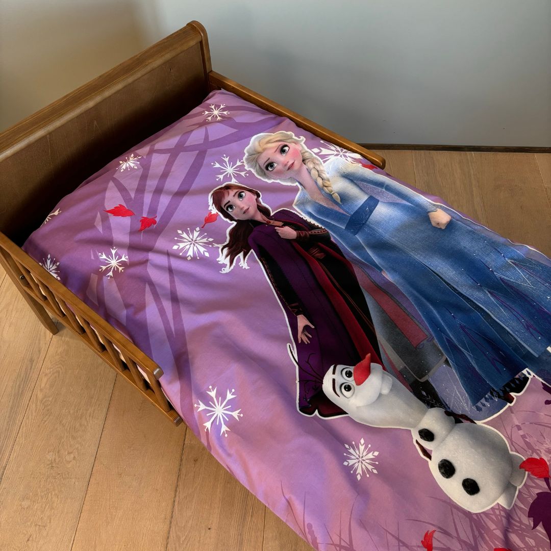 B - Junior sengetøj - Selvlysende sengetøj - 100x140 cm - 100% Bomuld - Frozen