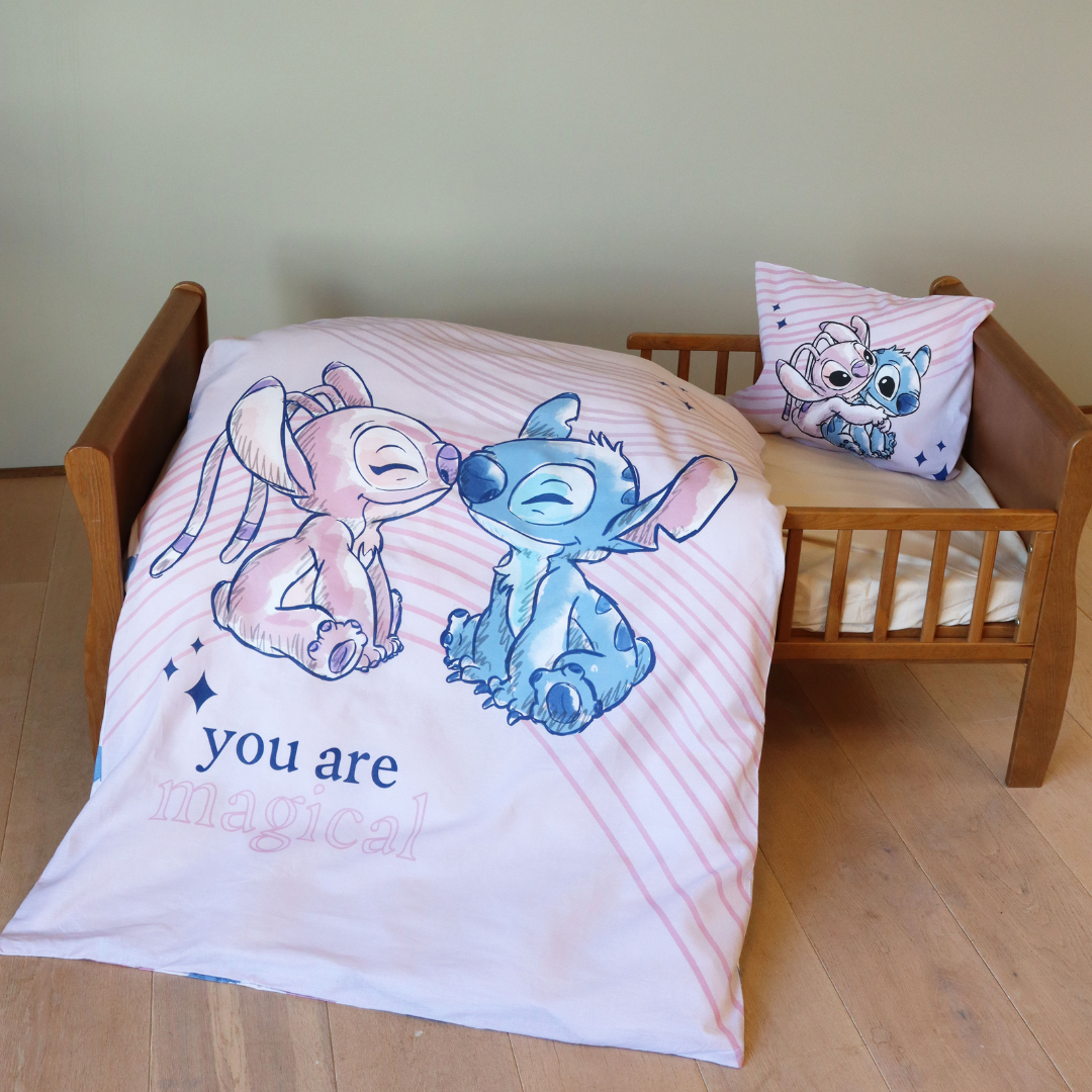 B - Junior sengetøj - 100x140 cm - 100% Bomuld - Lilo