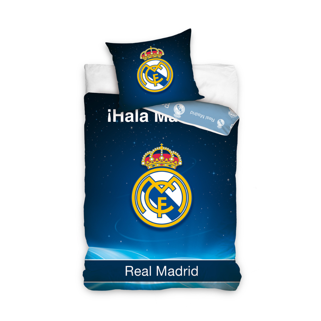 B - Senior sengetøj - 140x200 cm - 100% bomuld - Real Madrid