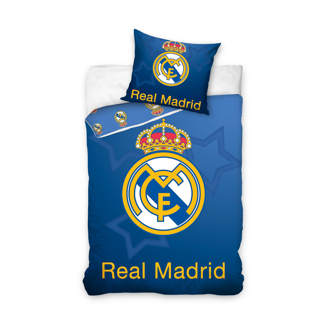 B - Senior sengetøj - 140x200 cm - 100% bomuld - Real Madrid