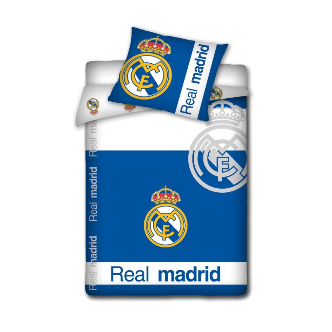 B - Senior sengetøj - 140x200 cm - 100% bomuld - Real Madrid