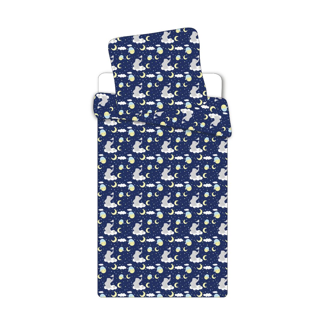 B - Junior sengetøj - 100x140 cm - Blødt bomuld - Drømmeland