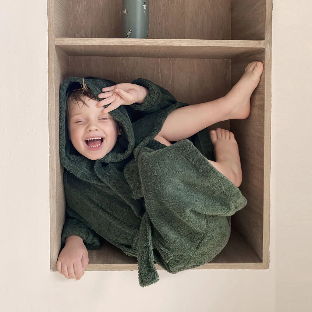 nuuroo - Frotté badekåbe til børn - 5-6 år - Økologisk bomuld - Tea Leaf