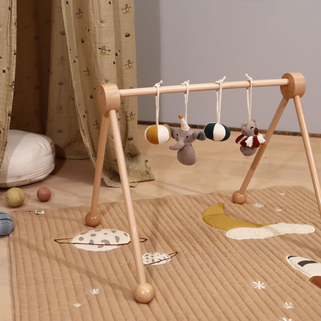 nuuroo - Aktivitetslegetøj til stativ - Økologisk bomuld - 4-pak