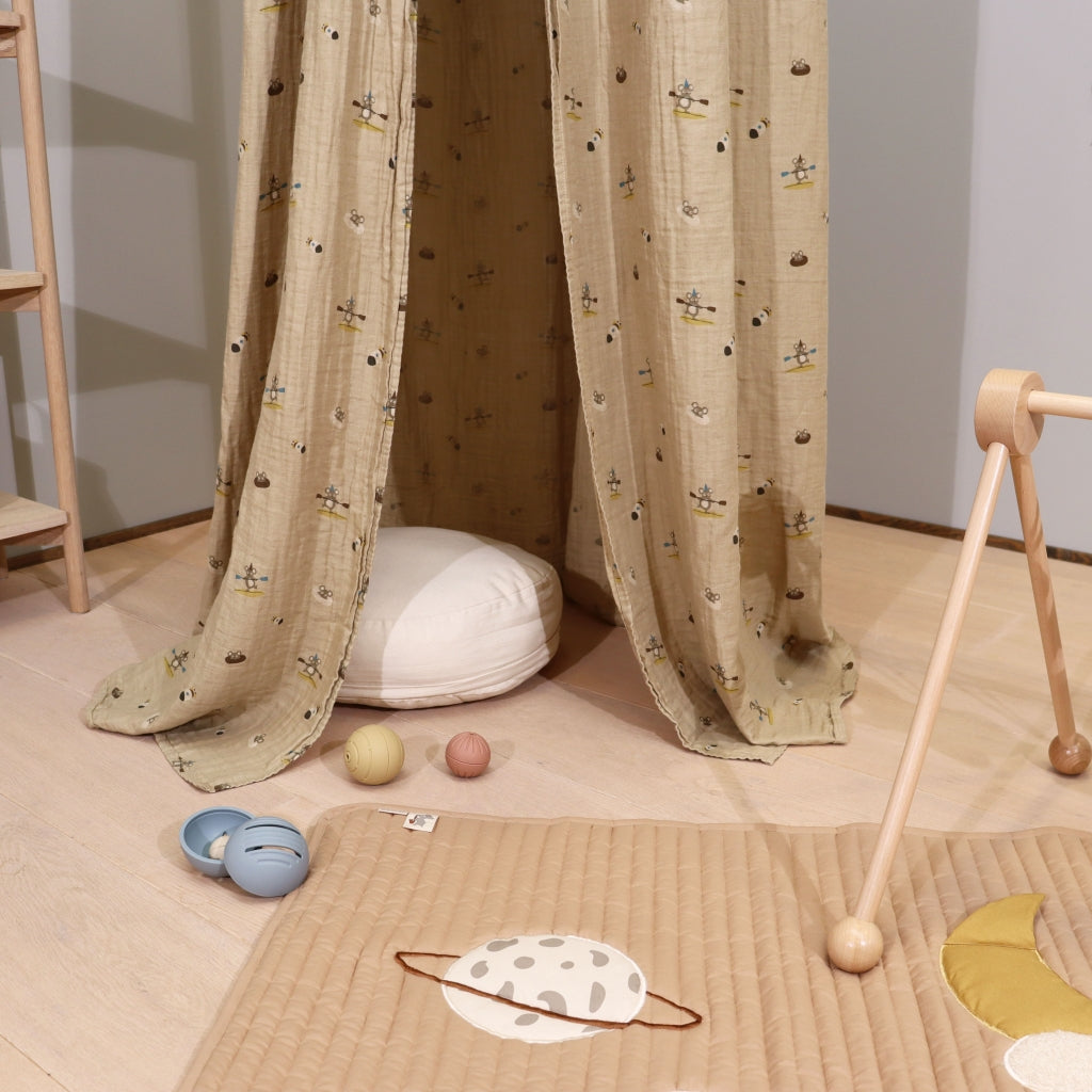 nuuroo - Sengehimmel i økologisk bomuld - Beige surfer