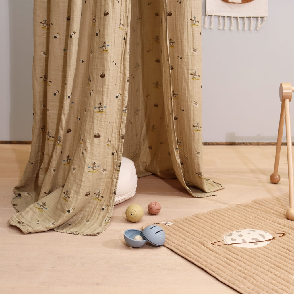 nuuroo - Sengehimmel i økologisk bomuld - Beige surfer