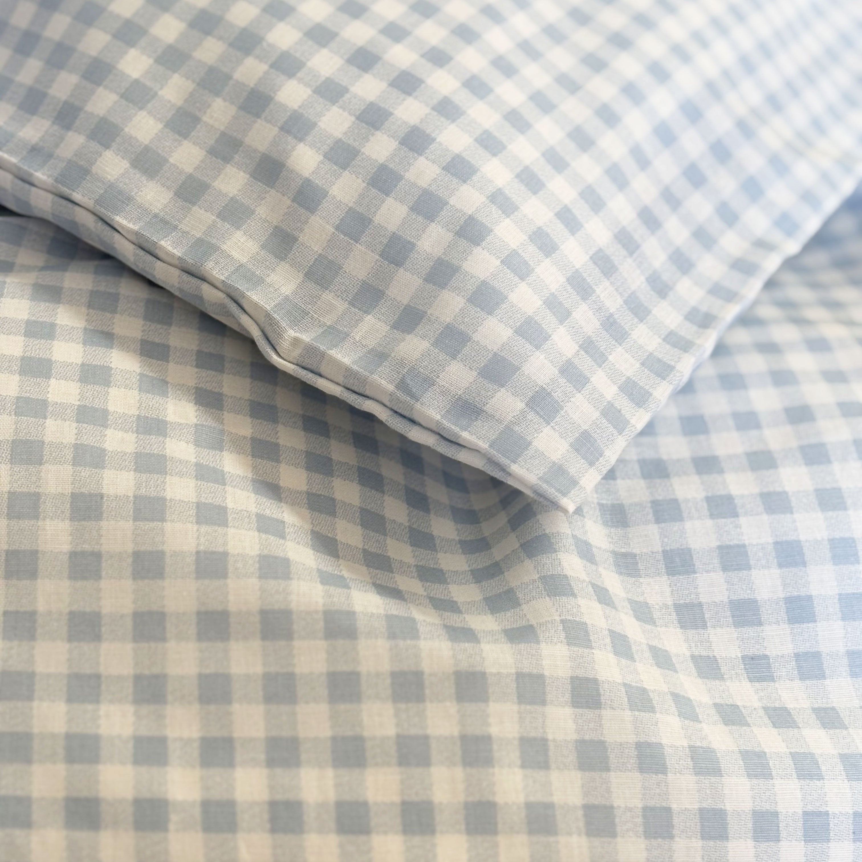 By Mats - Junior sengetøj - 100% Blødt bomuld - 100x140 cm - Blue Check