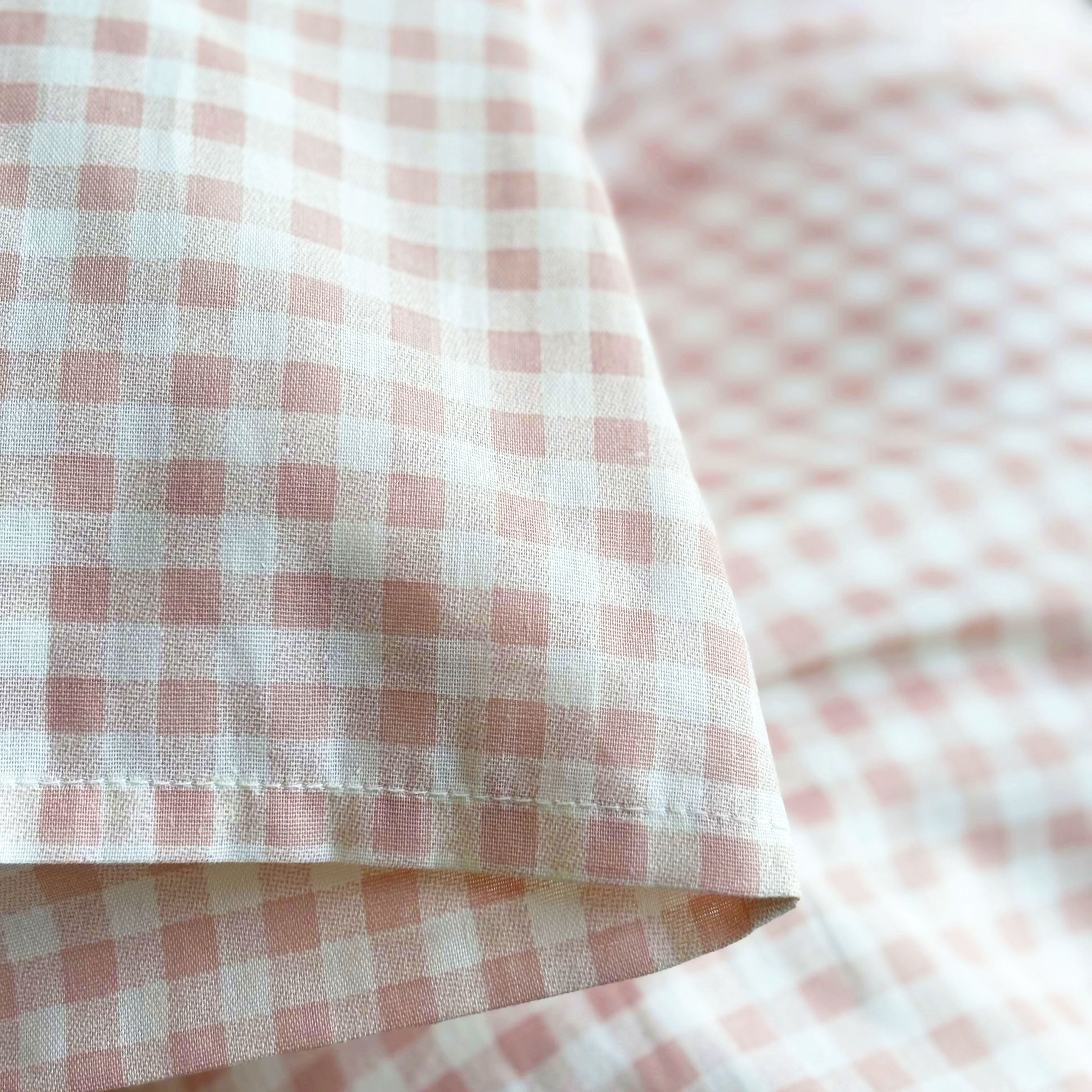 By Mats - Junior sengetøj - 100% Blødt bomuld - 100x140 cm - Blush Check