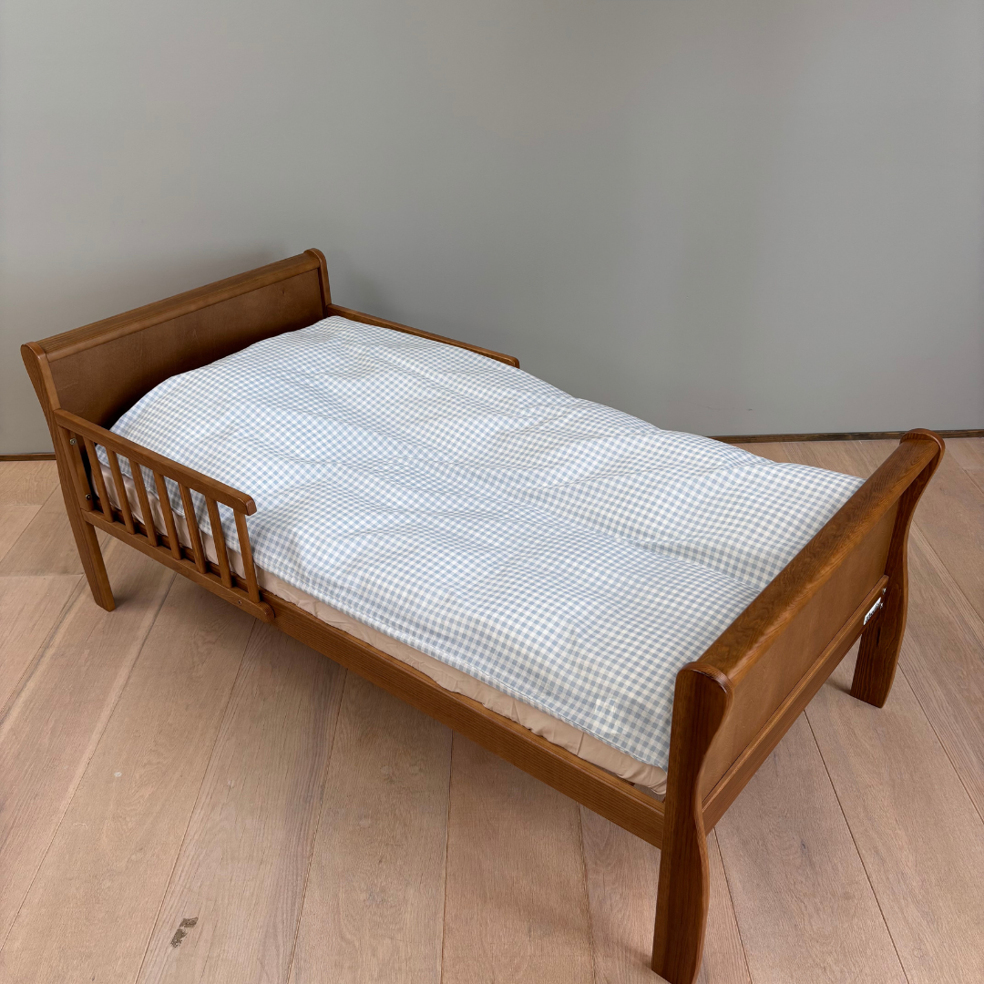 By Mats - Baby sengetøj - 100% Blødt bomuld - 70x100 cm - Blue Check