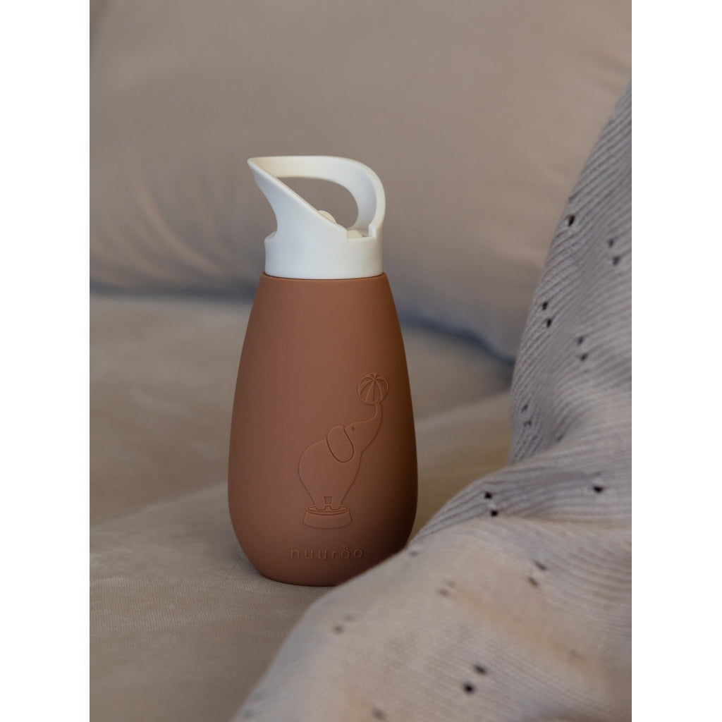 nuuroo - Silikone drikkeflaske - Vandflaske - 350 ml - Caramel Café