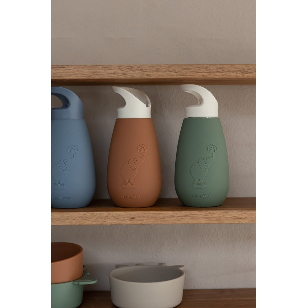 nuuroo - Silikone drikkeflaske - Vandflaske - 350 ml - Caramel Café