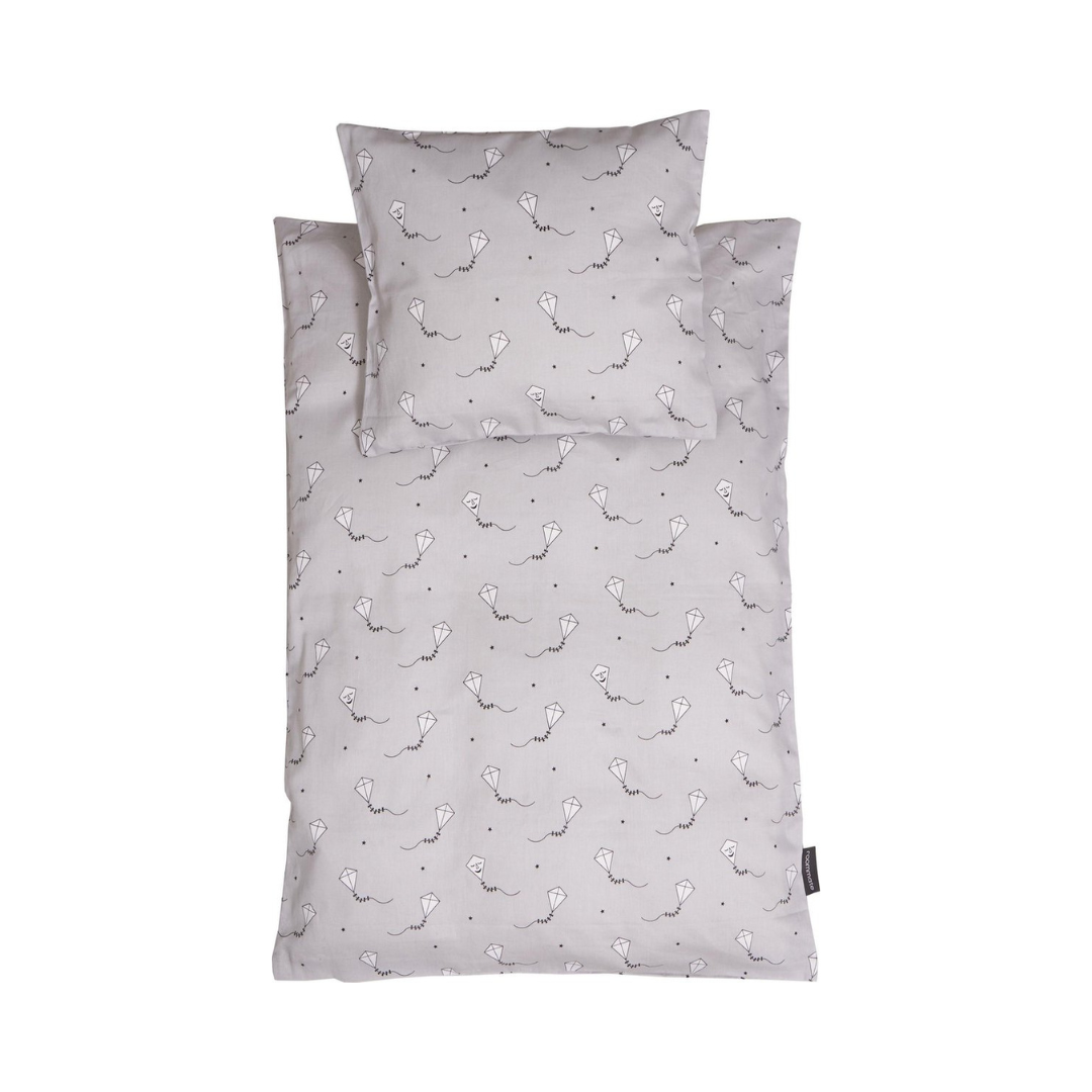 Roommate - Senior sengetøj - 140x200 cm - Økologisk bomuld - Grey Kite