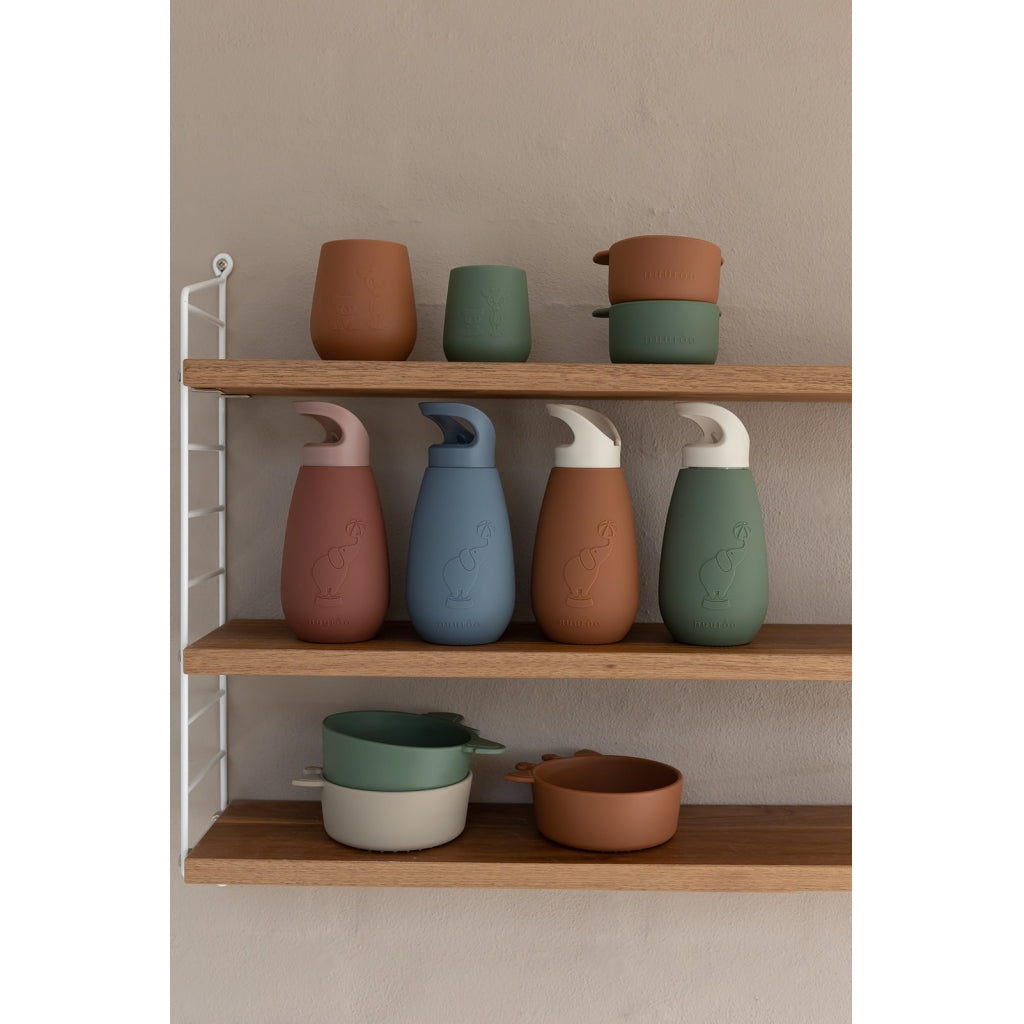 nuuroo - Silikone drikkeflaske - Vandflaske - 350 ml - Dusty Green