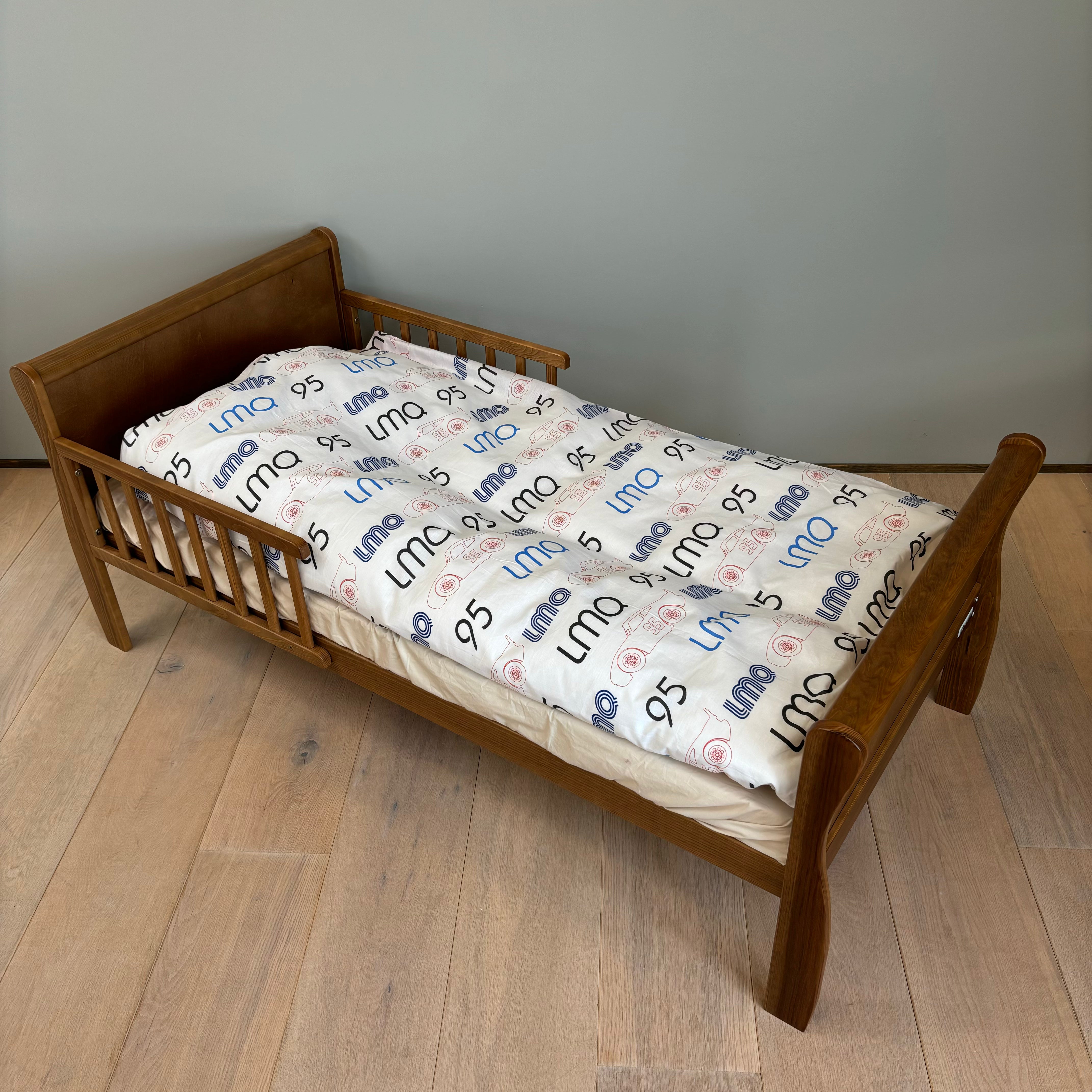 B - Senior sengetøj - Cars - 140x200 cm - 100% Bomuld