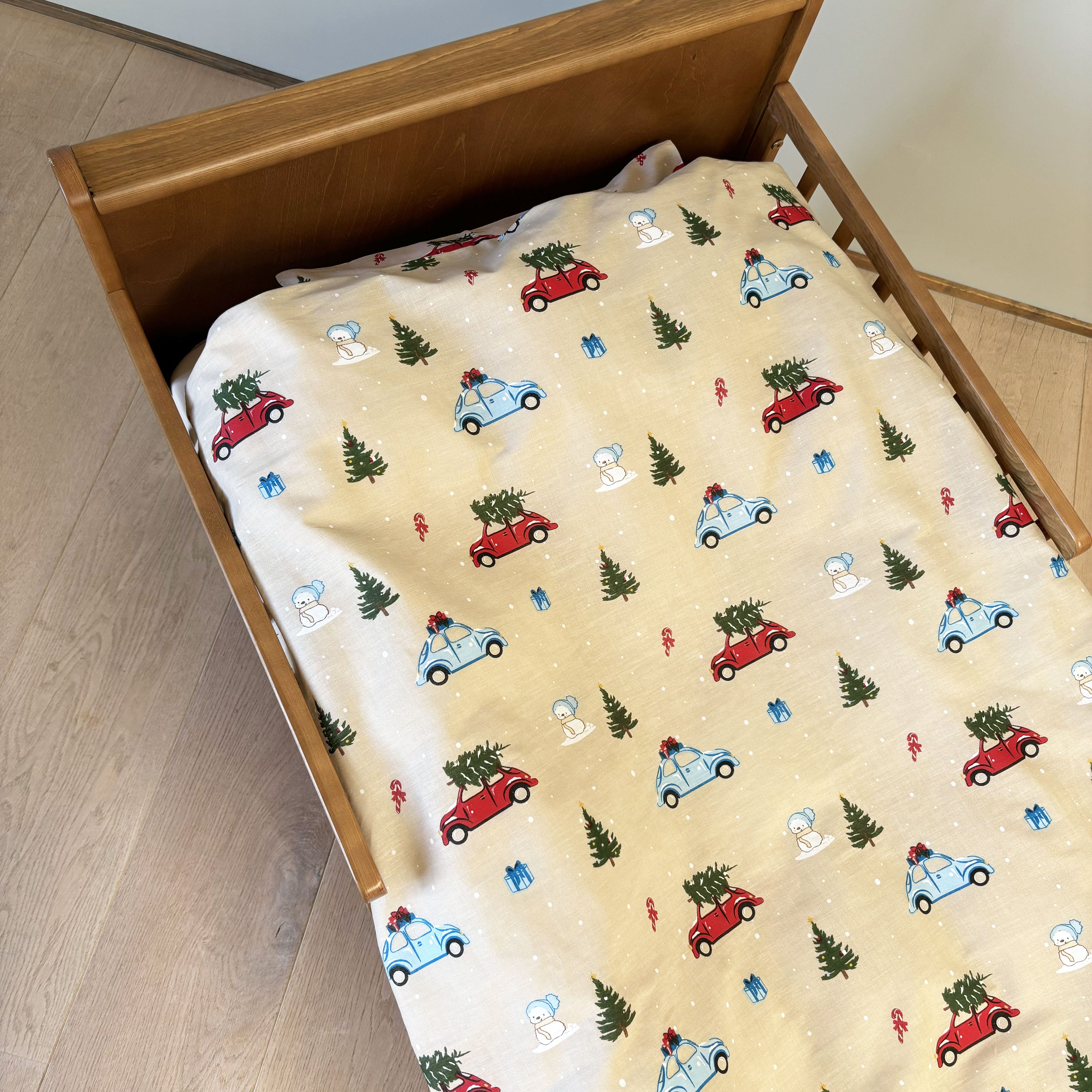 By Mats - Junior sengetøj - 100% Blødt bomuld - 100x140 cm - Christmas Drive