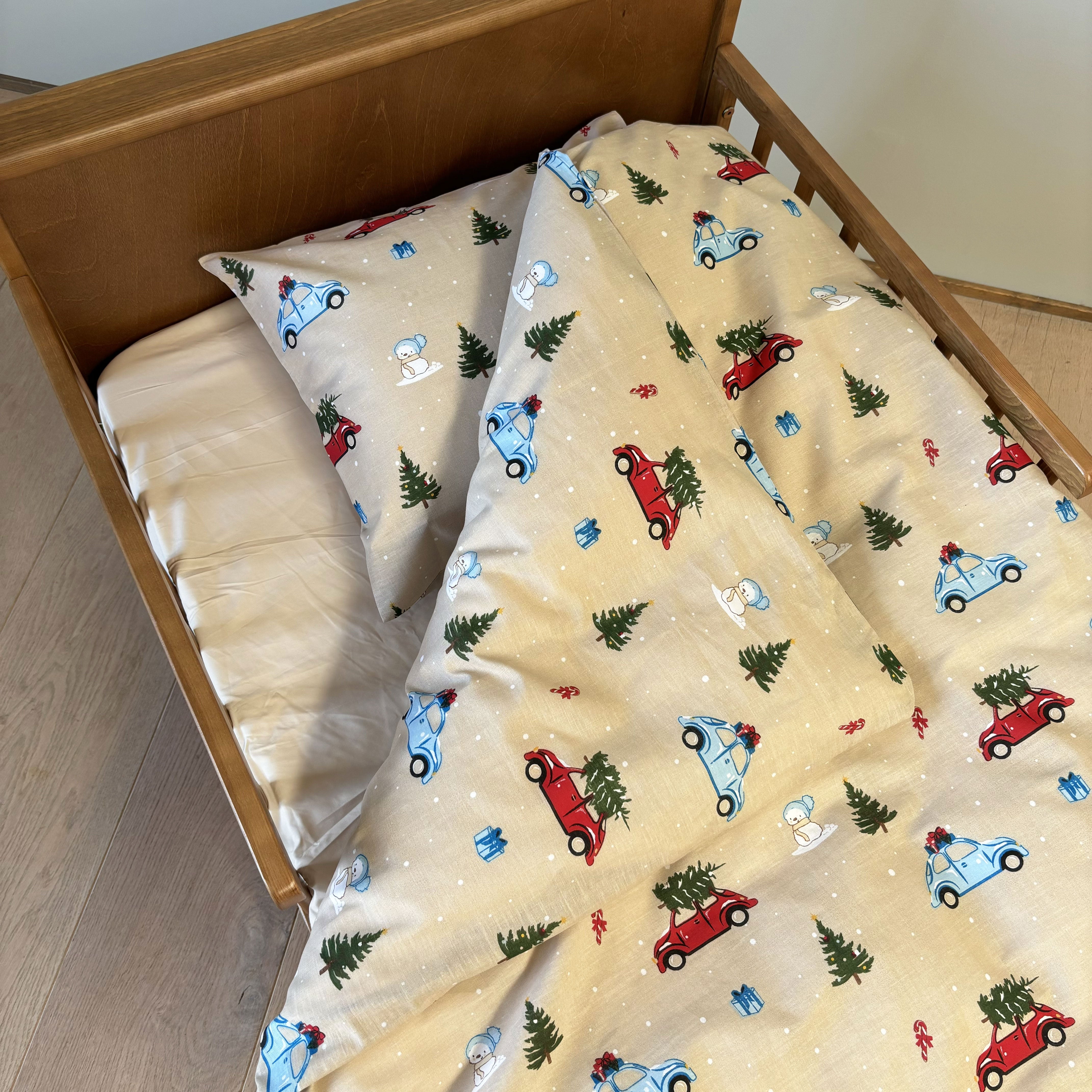 By Mats - Junior sengetøj - 100% Blødt bomuld - 100x140 cm - Christmas Drive