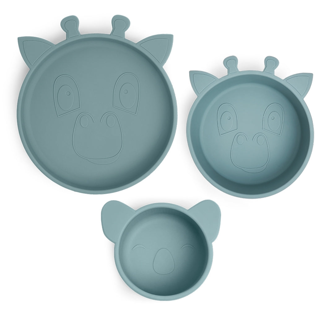 nuuroo - Silikone spisesæt - 3-pak - 100% LFGB silikone - Lead