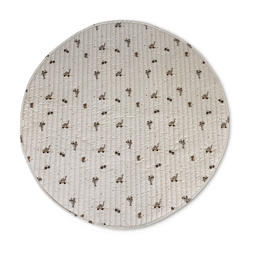 nuuroo - Legetæppe til små børn - Økologisk bomuld - 100 cm - Music Dino