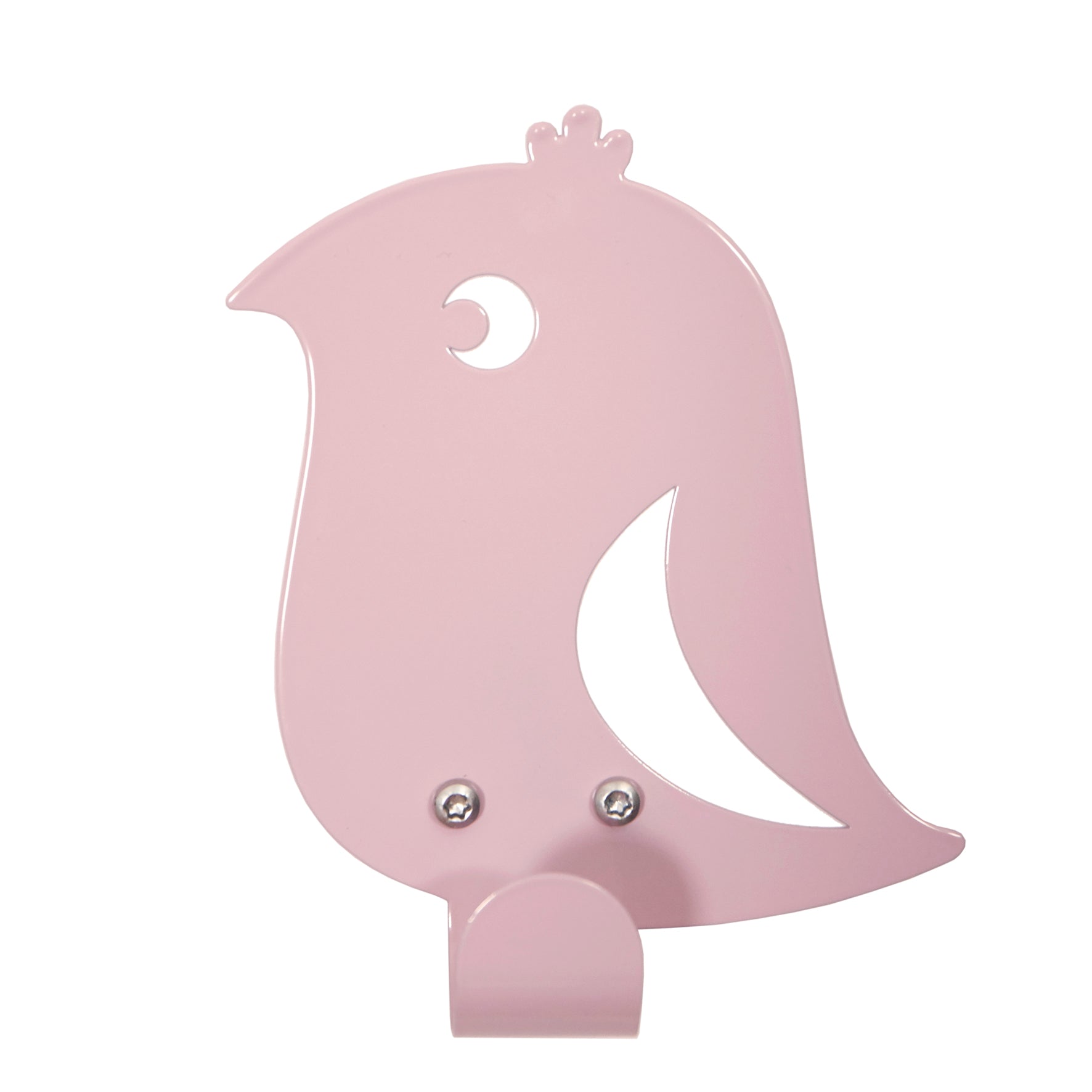 Roommate - Knage til børn - Tøjknage med fugl - 9x13,5 cm - Pale Rose