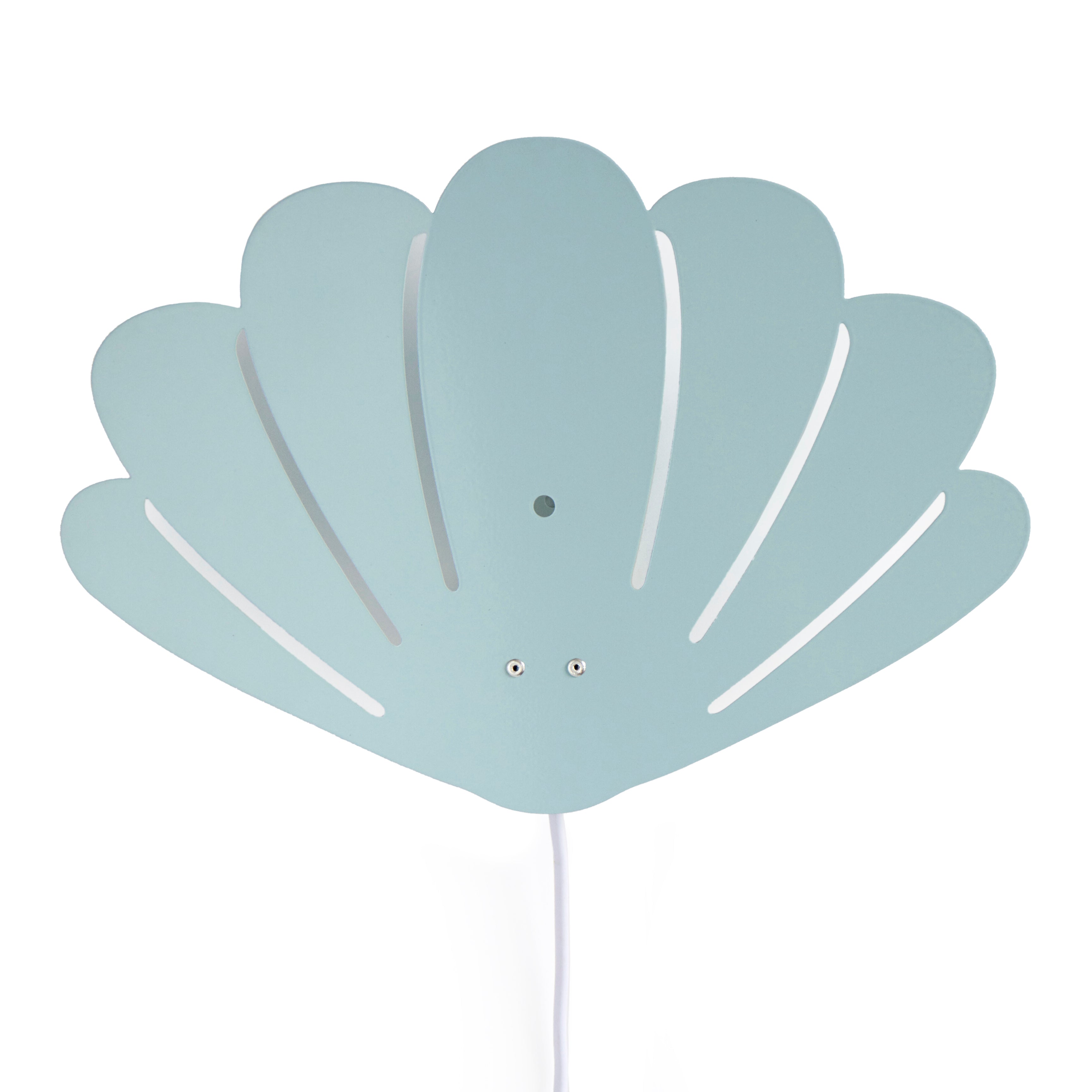 Roommate - Væglampe til børn - Musling - 22x32 cm - Blå