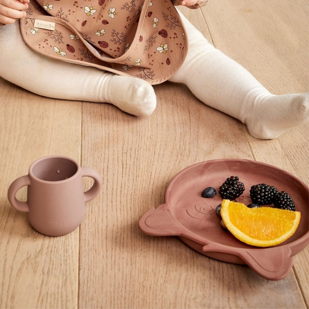 nuuroo - Silikone tallerken - 2-pak - 100% LFGB silikone - Red mix