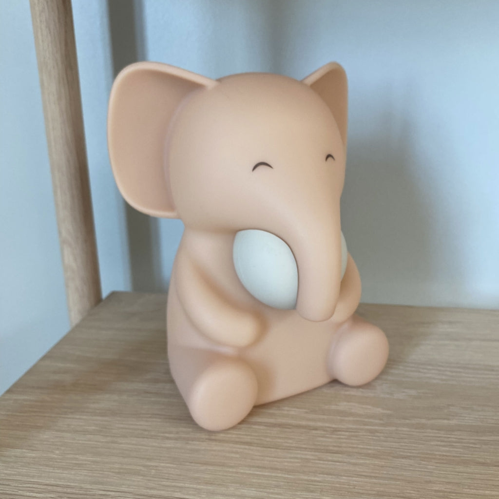 nuuroo - Silikone natlampe - Vågelampe til børn - Rose Dust