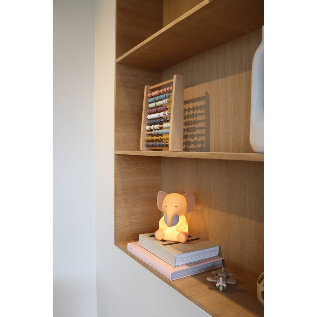 nuuroo - Silikone natlampe - Vågelampe til børn - Rose Dust