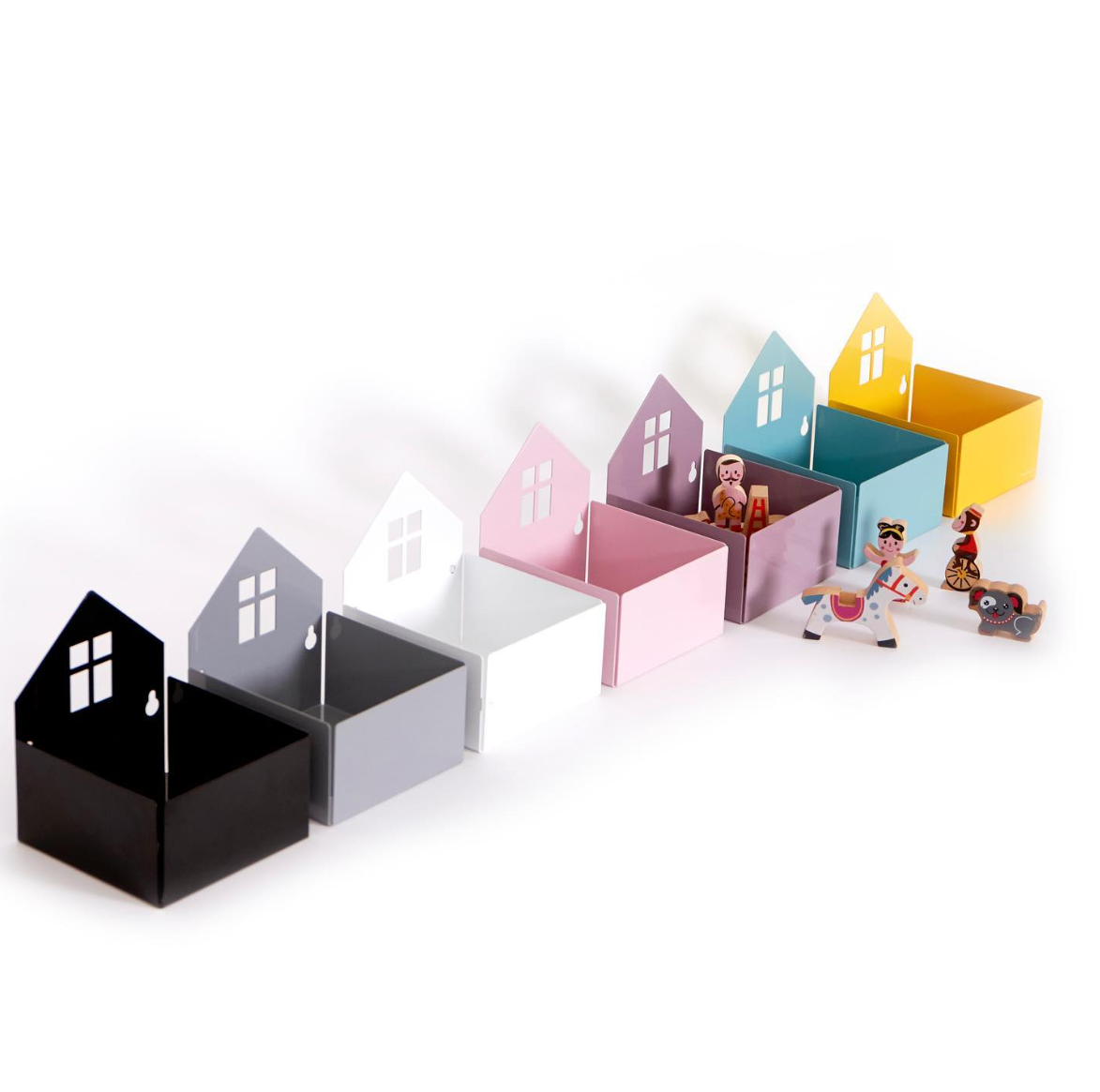 Roommate - Opbevaringskasse - Byhus - Gult