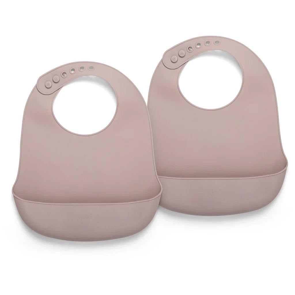 nuuroo - Silikone hagesmæk med opsamlingsskål - 2-pak - Woodrose