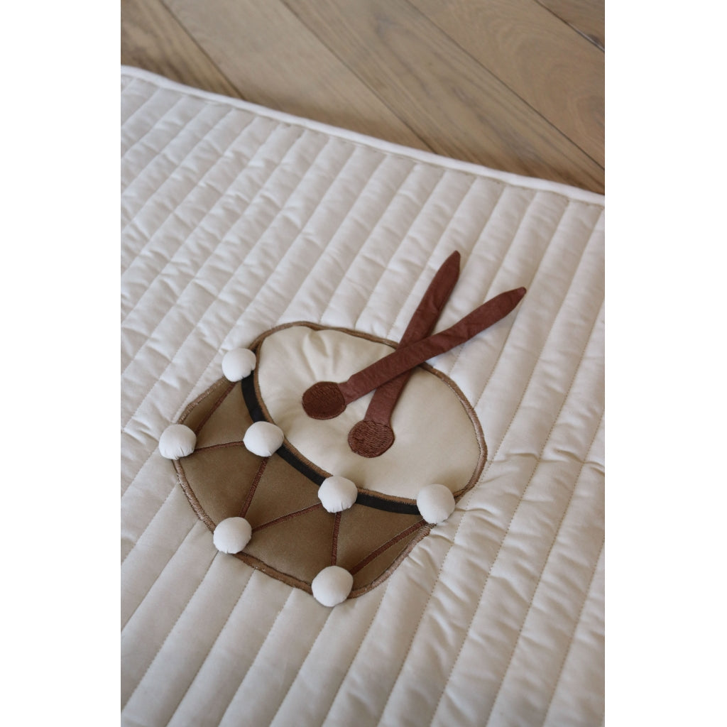 nuuroo - Aktivitetstæppe til børn - Økologisk bomuld - 110x110 cm - Train